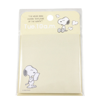 【SNOOPY】スヌーピー スクエア付箋 YE