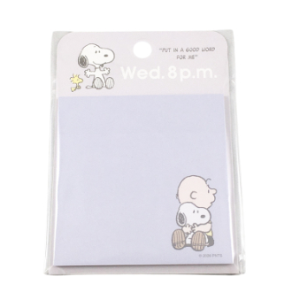 【SNOOPY】スヌーピー スクエア付箋 BL