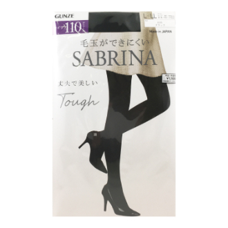【SABRINA】サブリナ　Toughタイツ 110デニール　ブラック　M-L