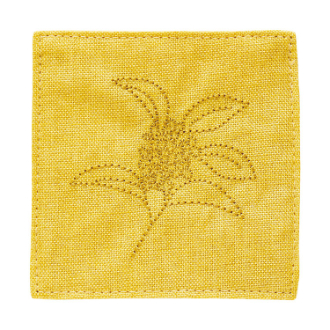 リンデン  刺繍コースター  キンモクセイ