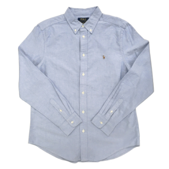 【POLO RALPH LAUREN/ポロラルフローレン】オックスフォードシャツ　ブルー　ボーイズL