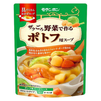 モランボン ザクごろ野菜で作るポトフ用スープ  750g