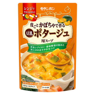 モランボン 皮ごとかぼちゃで作る豆乳ポタージュ用スープ  750g