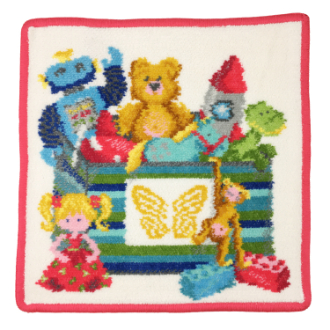 【FEILER】フェイラー　タオルハンカチ　TOY BOX 2.0　pink