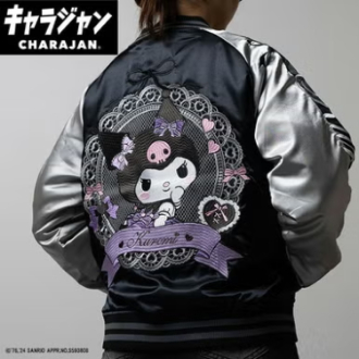 【キャラジャン】スカジャン　クロミ　レースブラック　L