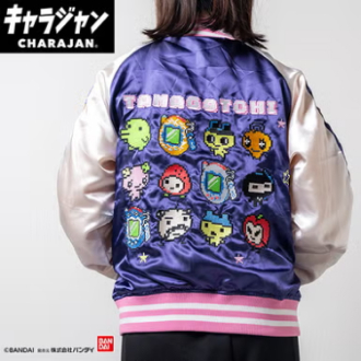 【キャラジャン】スカジャン　たまごっち　ドットたまごっち　L