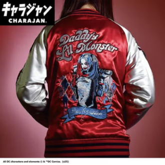 【キャラジャン】スカジャン　DC　クレイジーハーレイ・クイン　3L