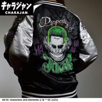 【キャラジャン】スカジャン　DC　ダークジョーカー　3L