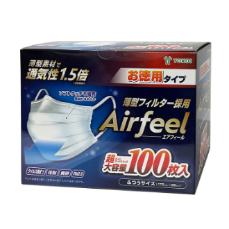 Airfeel エアフィールマスク  ふつう  100枚入