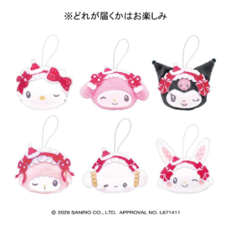 [2026クリスマス]サンリオキャラクターズ  ぬいストラップ※デザインは選べません
