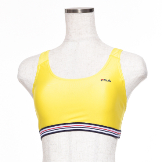 ヨガ　FILA フィラ　 無地ブラトップ（蛍光）　S　イエロー