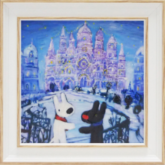 リサとガスパール　アートフレームSサイズ　「アイスパレス」