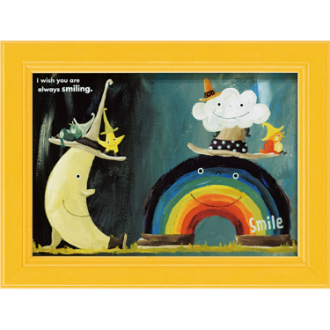 武内祐人　「虹と雲と月」