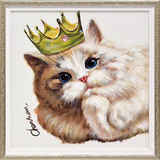 オイルペイントアート　キングキャットS