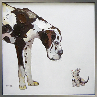 オイルペイントアート　ベストフレンドL