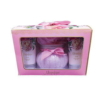 マニフィーク ローズバスギフト　ピンクタイプ（アンティークローズ）