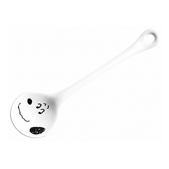 【SNOOPY】スヌーピー PEANUTS(ピーナッツ)  シンプルフェイス 陶製スプーン(台紙付パッケージ)