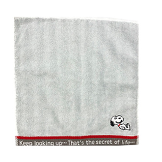 【SNOOPY】 スヌーピー　ミニタオル ストライプ ＧＹスヌーピー