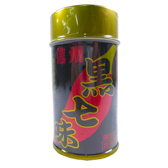 穂高観光食品 小天狗黒七味 缶 10g