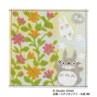 となりのトトロ 花畑 ミニタオル