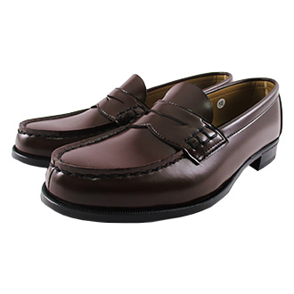 【HARUTA】ハルタ　レディース合皮ローファー 2E　#4514　ブラウン　25.0cm