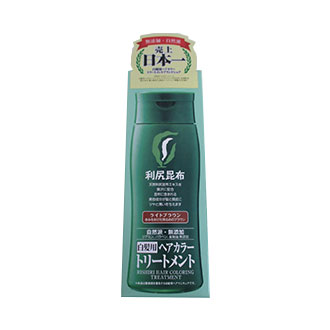 利尻昆布　白髪用ヘアカラートリートメント　ライトブラウン　200ｇ