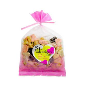 【おかき】ハートおかき チョコ入り巾着