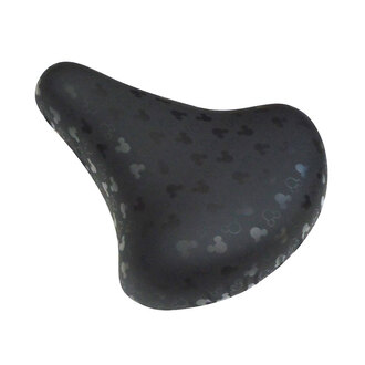 サドルカバー　ミッキーシルエット　ブラック