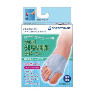 ソルボ 外反母趾サポーター 固定薄型メッシュタイプ 右足 S(右足 S