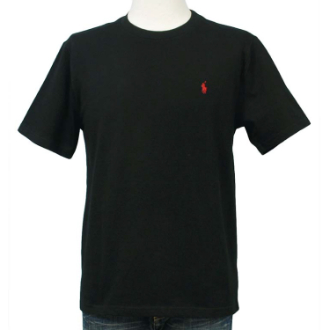 【POLO RALPH LAUREN/ポロラルフローレン】ワンポイントロゴTシャツ　クルーネック　ボーイズXL　ブラック