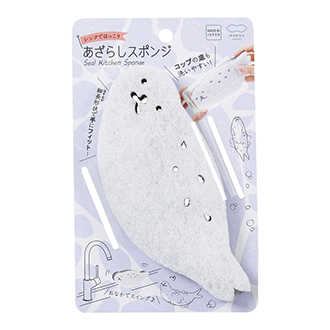 【MARNA】マーナ あざらしスポンジ ホワイト