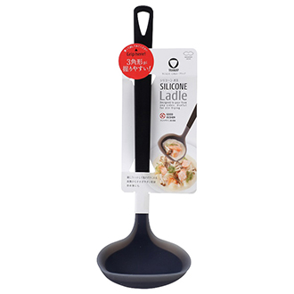 【MARNA】マーナ トライアングリップ シリコーンお玉 ブラック