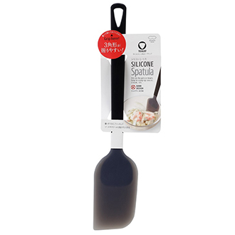 【MARNA】マーナ トライアングリップ シリコーンヘラ ブラック