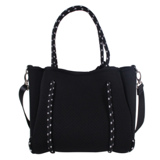 【イグジスタンス】ダイバー素材 ２wayトートバッグ　BLACK