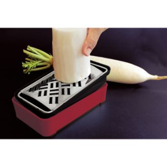 スーパーおろし器　ブラックレッド