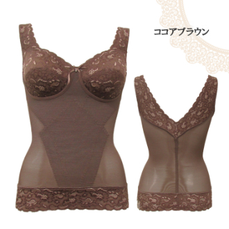 【EPARINA】レディメイク多機能シリーズ　ボディシェイパー　ココアブラウン　4L