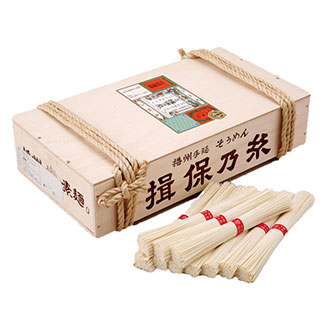 揖保乃糸　上級品4ｋｇ　木箱入り縄掛け　※ギフト包装不可・熨斗不可