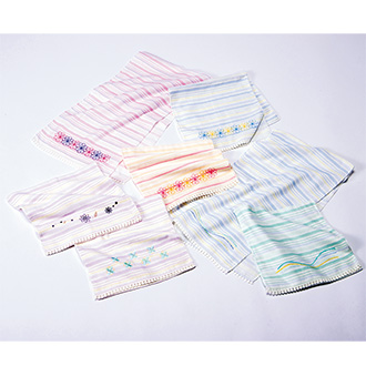 [クイックセット] ダブルガーゼロングハンカチーフ（40枚）