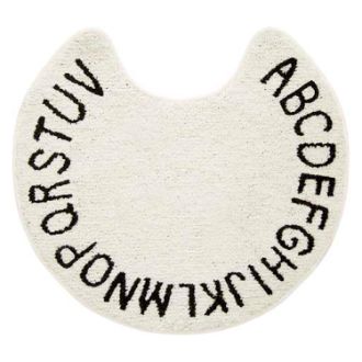 Saltoru トイレマット アルファベット ホワイト