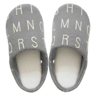 Saltoru スリッパ アルファベット グレー