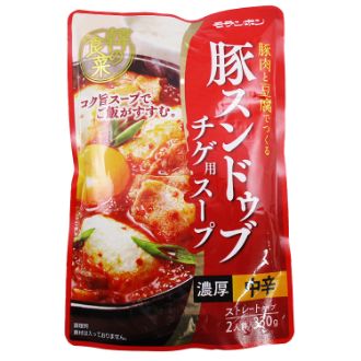 モランボン　韓の食菜 豚スンドゥブチゲ用スープ 濃厚辛口330ｇ