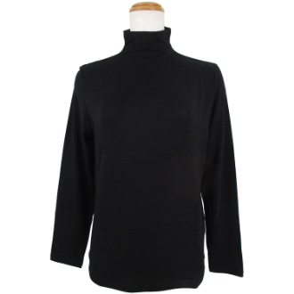 リヨセルカシミヤ ボトルネック　Mサイズ　黒