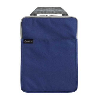 【ソニック】クッション付スクールＰＣケース　Ｓサイズ　シフトプラス　ネイビー