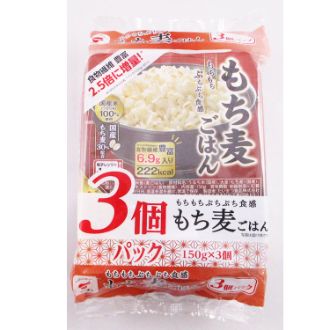 たいまつ もち麦ごはん 3個パック(150gｘ3食分)