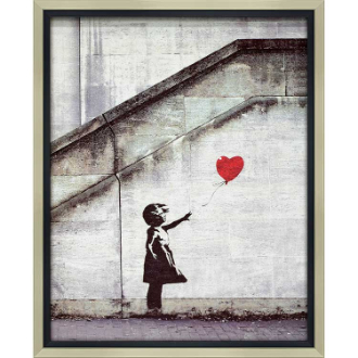 バンクシー　アートフレーム　レッドバルーン