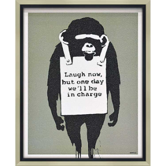 バンクシー　アートフレーム　ラフナウ