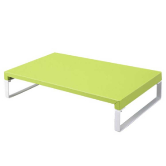 〔リヒトラブ 〕机上台＜幅３９０ｍｍ・ロータイプ＞黄緑