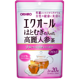 〔ダイエット&ビューティーフェア〕オリヒロ  エクオール　はとむぎの入った高麗人参茶