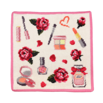 【FEILER】フェイラー　タオルハンカチ　エターナルヒロイン　ペールアプリコット/ピンク