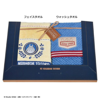 となりのトトロ「デニムステッチ」 TT-7420　ウォッシュタオル1P/フェイスタオル1P